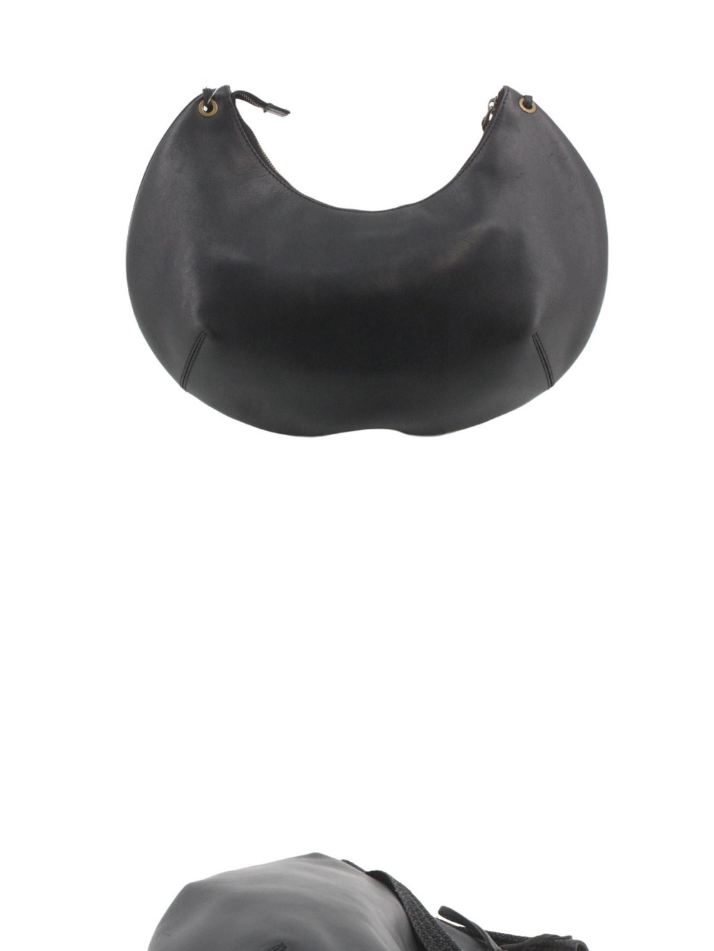 Gucci Leather Half Moon Crescent Hobo Shoulder Bag